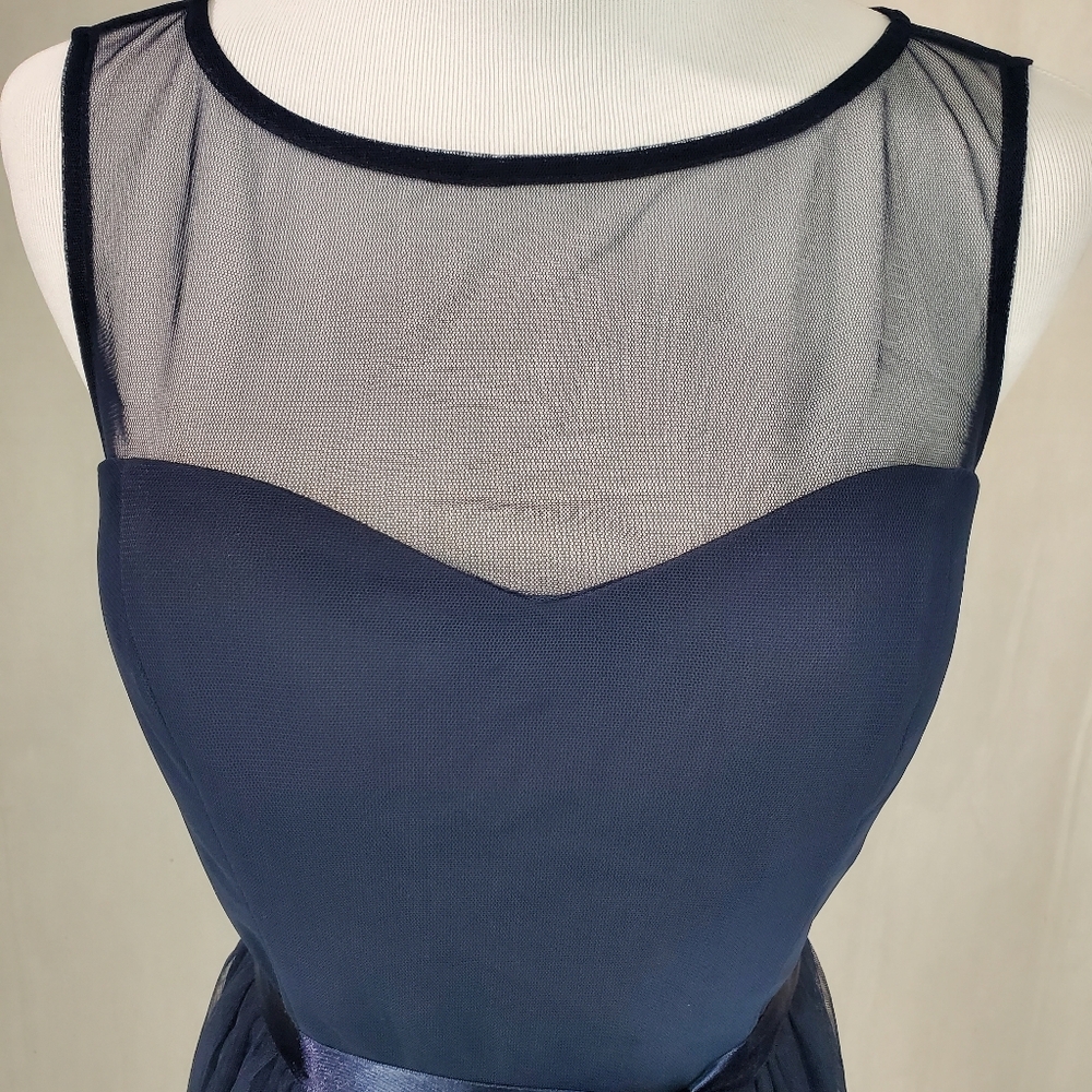 NWT Eliza J Illusion Lace Homecoming Prom Party Wedding Guest Beautiful Dress S - Picture 15 of 16